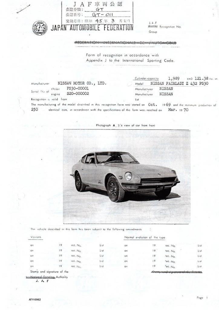 1970 Fairlady Z 432
